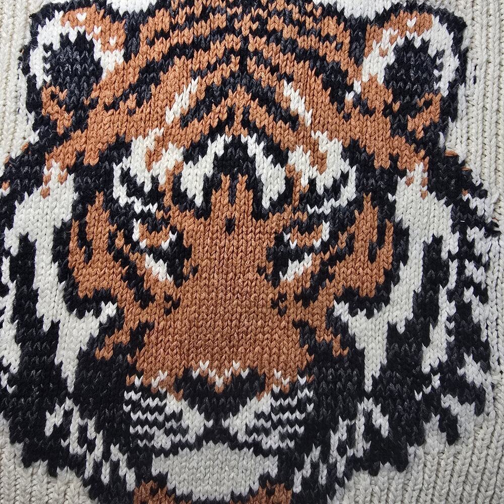 NWT New Anthropologie Pilcro Tiger Zip-Up Cardigan. Size XL. Retails $188 - Picture 4 of 10